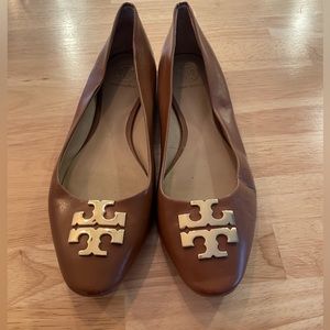 Tory Burch Brown Leather Flats